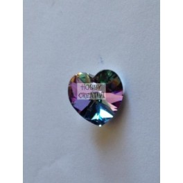 cuore in swarovski 10 mm crystal vitrail light ciondolo