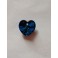 cuore in swarovski 14 mm crystal metallic blue 2x ciondolo