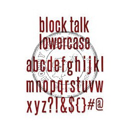 sizzix bigzXL alfabeto block talk 659442