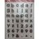 timbri acrilico alfabeto minuscolo e numeri stamperia