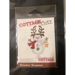 cottage cutz reindeer snowman CC349