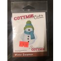 cottage cutz winter snowman CC199