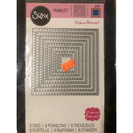 sizzix framelits quadrati with dots 661841