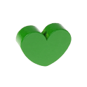 Perlina sagomata cuore verde