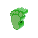 Perlina sagomata piedino verde