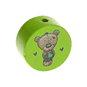 Perlina con motivo orsetto verde
