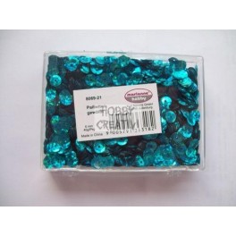 3100 paillettes concave blu-azzurro glitterato