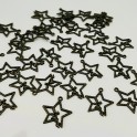 Ciondolo fatina su stella color bronzo - 5 pezzi